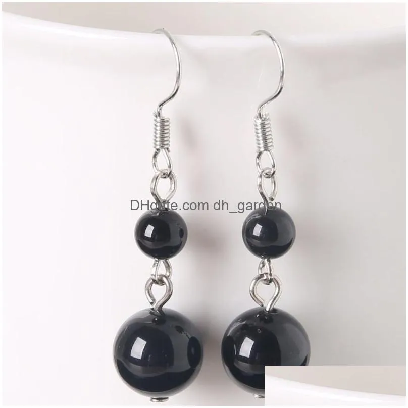 dangle chandelier fashion earrings for girl natural stone beads long lady drop jewelry making women diy charms ear crafts