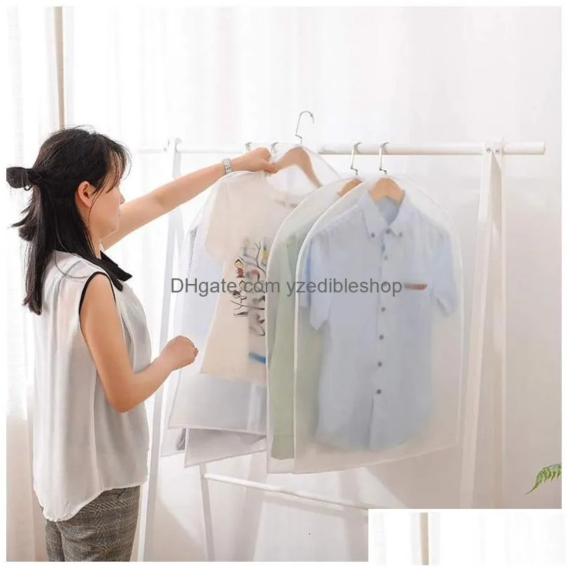 other housekeeping organization top clothes hanging garment dress suit coat dust cover home storage bag pouch case organizer wardrobe clothing