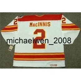 Weng Men Women Youth 2018 Custom Goalie Cut AL MacINNIS 1989 CCM Vintage Home Hockey Jersey All Stitched Name Any Number
