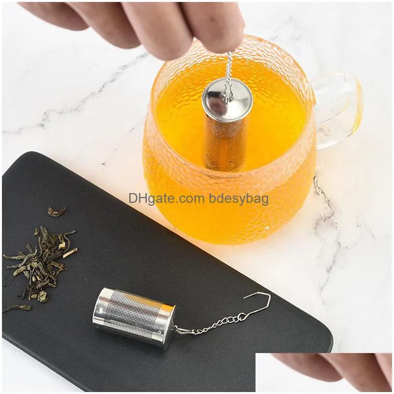 tea ball strainers stainless steel mesh filters infuser with chain hook teakettle locking tea filter infuser strainer lx5213