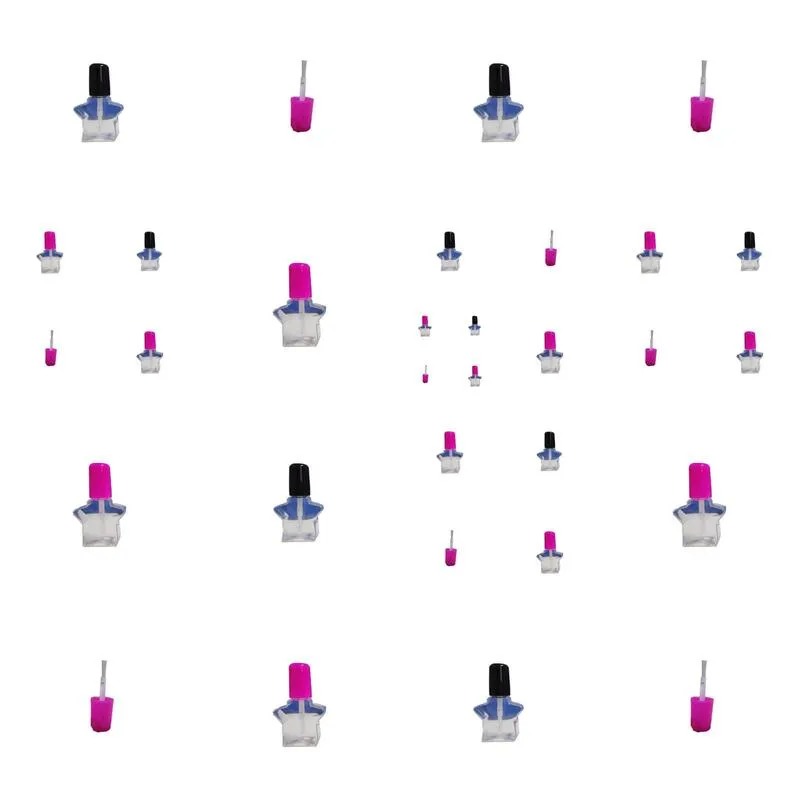 Packing Bottles Wholesale 5G Mini Cute Clear Plastic Empty Star Shape Nail Polish Bottle With Cap Brush For Children Drop Delivery Off Dhem4