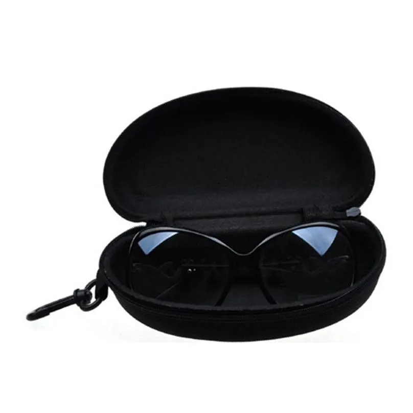 Packing Boxes Wholesale Classic Fashion Sports Black Sunglasses Case Compression Glasses Eva Zipper Bag Eyewear Box Er Hook Drop Deliv Dh201