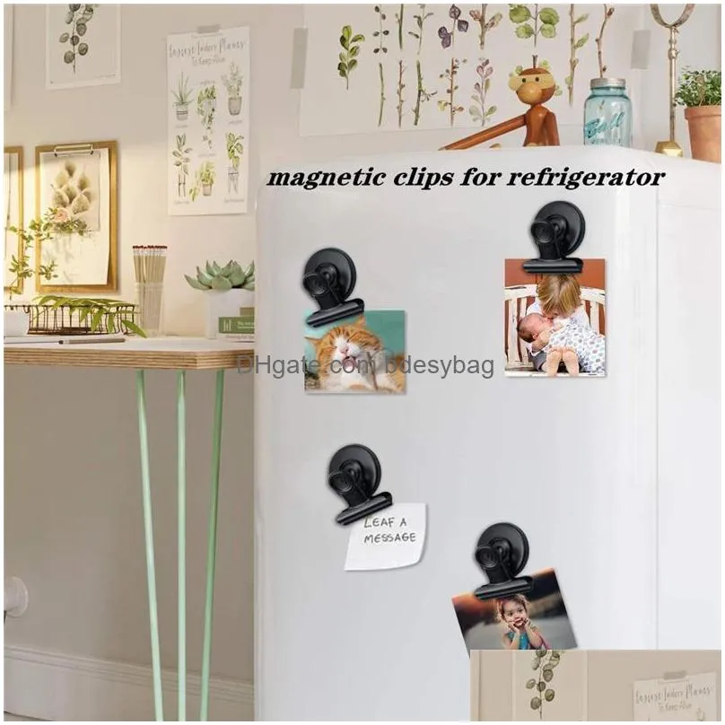 magnetic clips duty magnet clips for fridge black magnets with clips strong for whiteboard office classroom refrigerator lx4156