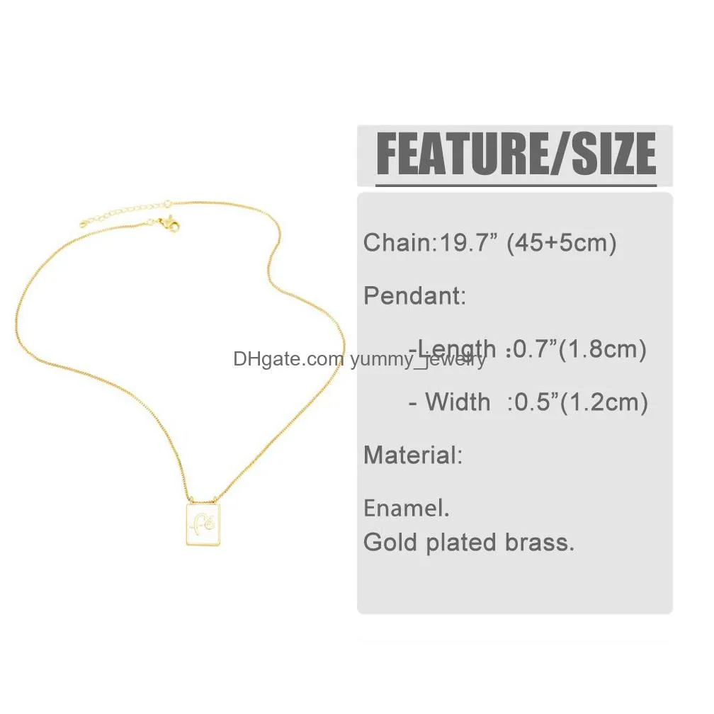 Pendant Necklaces Gold Plated Square Plate Fe Vrigin Mary Cross Necklace Luxury Jewelry For Wholesale Drop Delivery Jewelry Necklaces Dhrb6