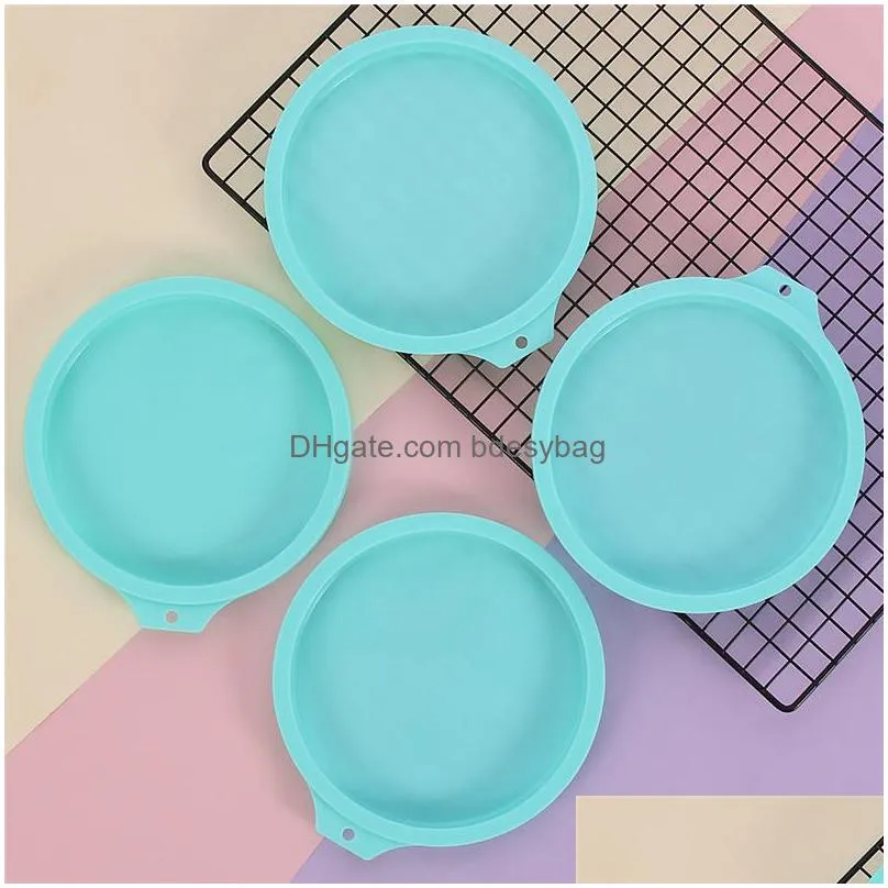 6 inch round cake mousse mold silicone layered kitchen bakeware diy desserts baking mold bread cake moulds baking pan tools lx3946