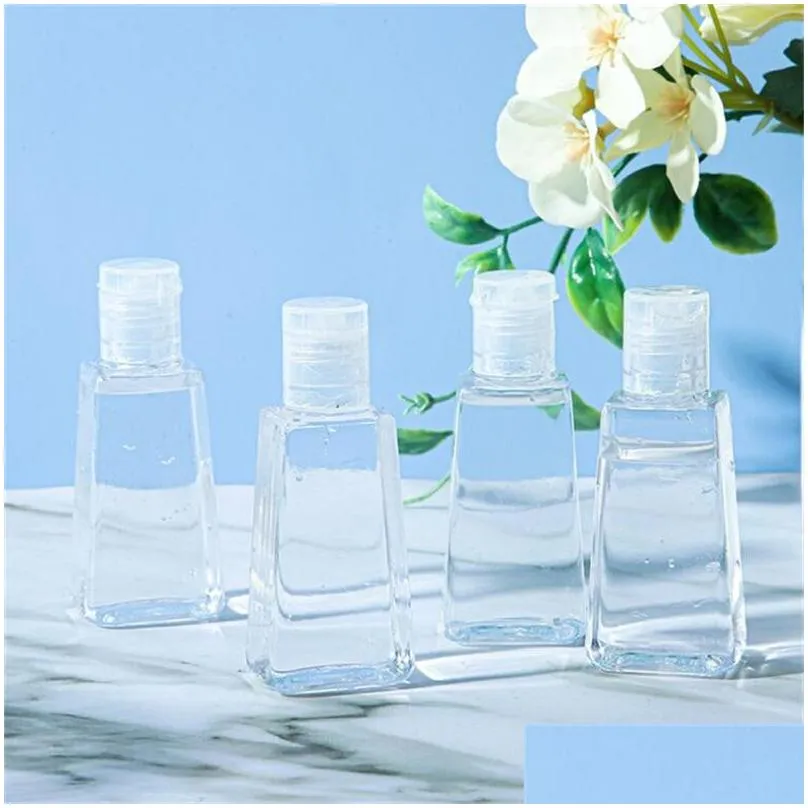 Packing Bottles Wholesale 30Ml 60Ml Pet Plastic Bottle With Cap Empty Hand Sanitizer Bottles Refillable Cosmetic Container Drop Delive Dho81