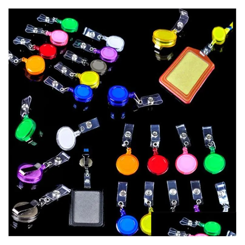 Business Card Files Wholesale Retractable Ski Pass Id Card Badge Holder Key Chain Reels 3000Pcs Drop Delivery Office School Business I Dhuoj