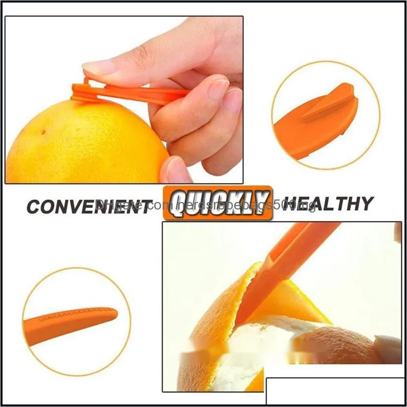 easy open orange peeler tools plastic lemon citrus peel cutter vegetable slicer fruit kitchen gadgets