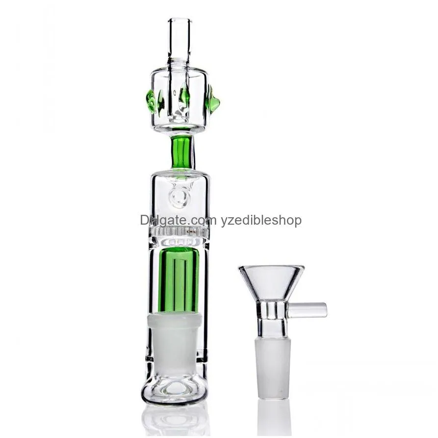 glass water bongs hookahs oil rigs smoke pipe baby bottle glass bongs 14mm bowl thick glass dab rig