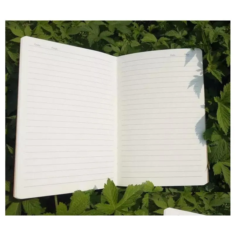 Notepads Wholesale Lined Pages Travel Journals Notebooks Kraft Brown Soft Er Notebook A5 Size 210 Mm X 140 60 30 Sheets Stationery Off Dhfgy