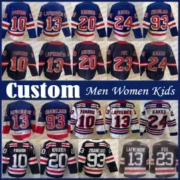 ``Rangers``Mika Zibanejad Artemi Panarin New Hockey Jersey Custom Men Women Kid Patrick Kane Vladimir Tarasenko Igor Shesterkin Chris Kreider Adam