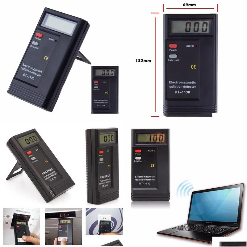 Other Measuring & Analysing Instruments Wholesale Digital 2.0 Lcd Dt-1130 Electromagnetic Radiation Detector Emf Meter Dosimeter Drop Dhytk