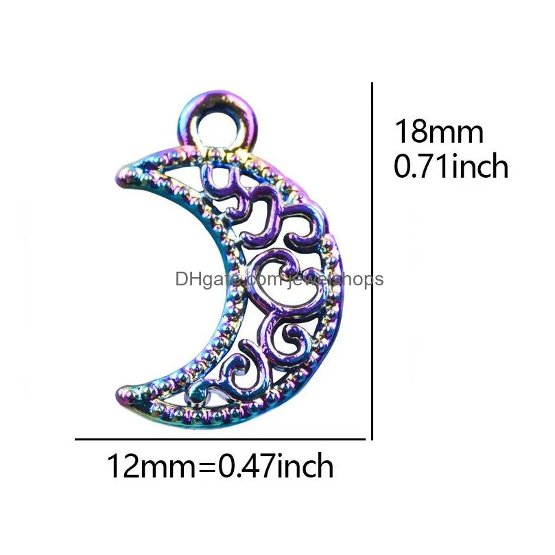 Charms 100Styles Mixed Pendant Charms Colorf Animal Heart Snake Cross Star Leaf Butterfly Design Fit For Diy Link Chains Bracelet Neck Dheg7