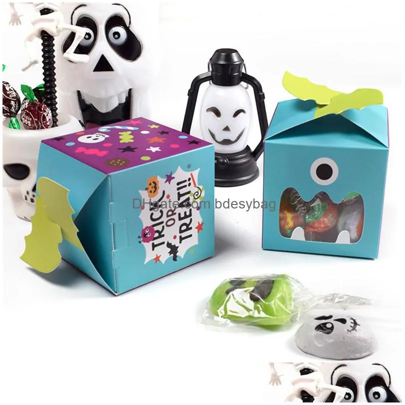 lovely halloween cookie candy bread packaging bags multicolor cookie candy packaging pouch box halloween candy box ct0290