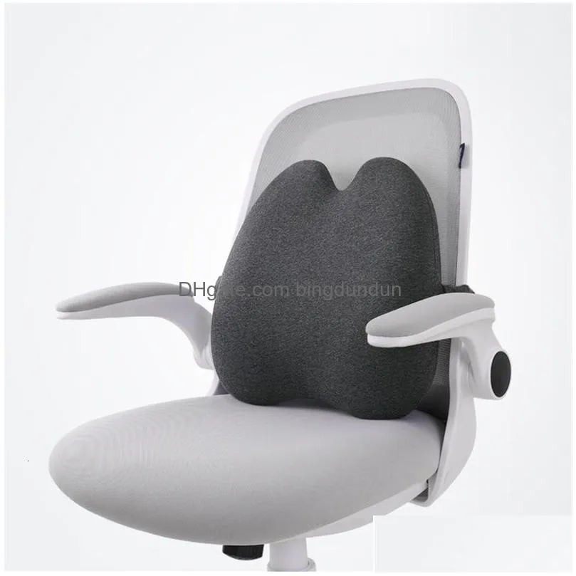 Cushion/Decorative Pillow Cushion/Decorative Pillow Memory Foam Lumbar Orthopedic Office Chair Support Waist Back Sets Car Seat Hips M Dhu4C