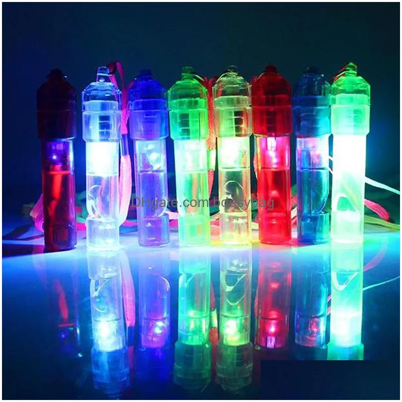 colorful child toy flash luminous led glow whistle ktv whistle party bar activity supplies noise maker birthday gift f20171506