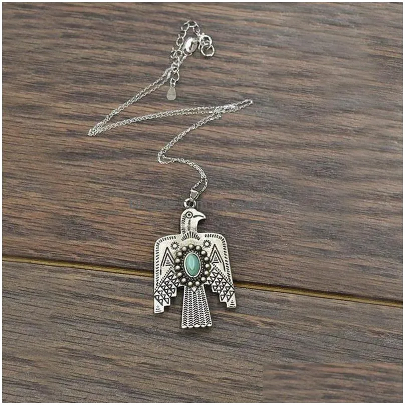 dangle chandelier retro tibetan  pendant earrings for women gypsy ethnic statement drop stone cute bird