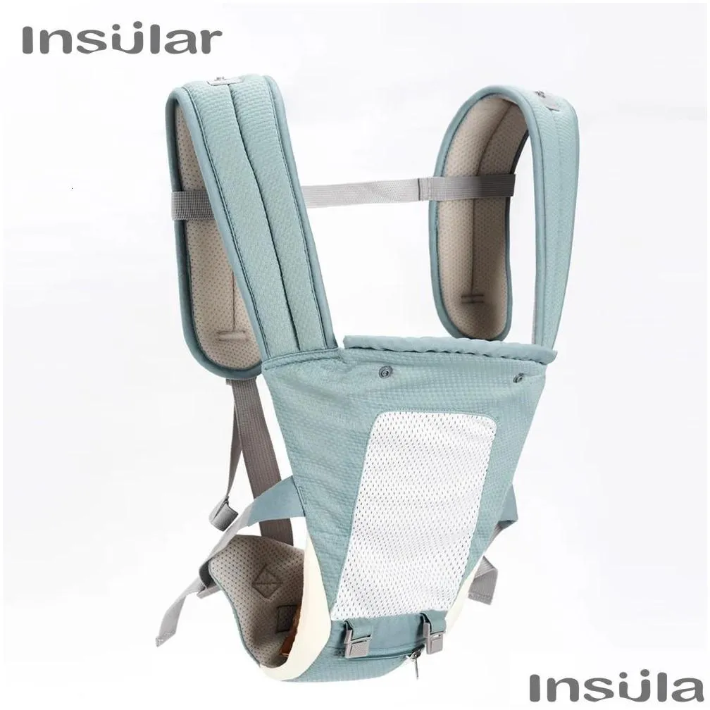 Carriers Slings Backpacks Insular Ergonomic Baby Carrier Infant Kid Baby Hipseat Sling Front Facing Kangaroo Baby Wrap Carrier for Baby Travel 0-36 Months