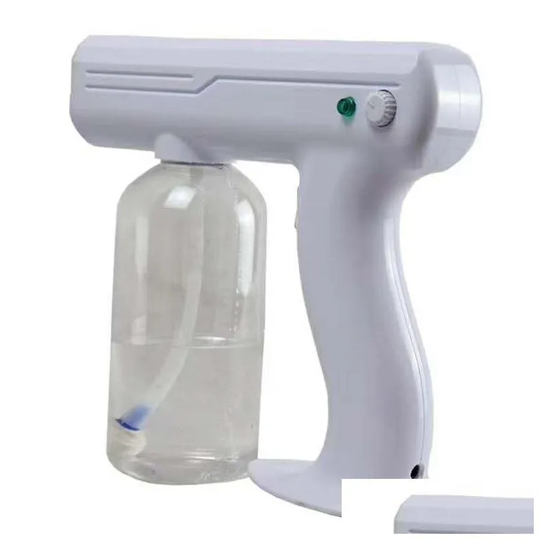 Other Housekeeping & Organization 800Ml Chargeable Wireless Spray Gun Sterilizer Blue Ray Nano Disinfactant Sprayer Fs9001 Drop Delive Dhjvm