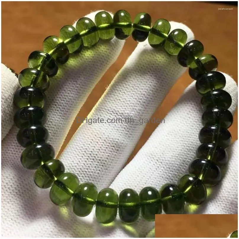 pendant necklaces natural moldavite green aerolites czech crystal stone raw grinding 9mm bead meteorite bracelet