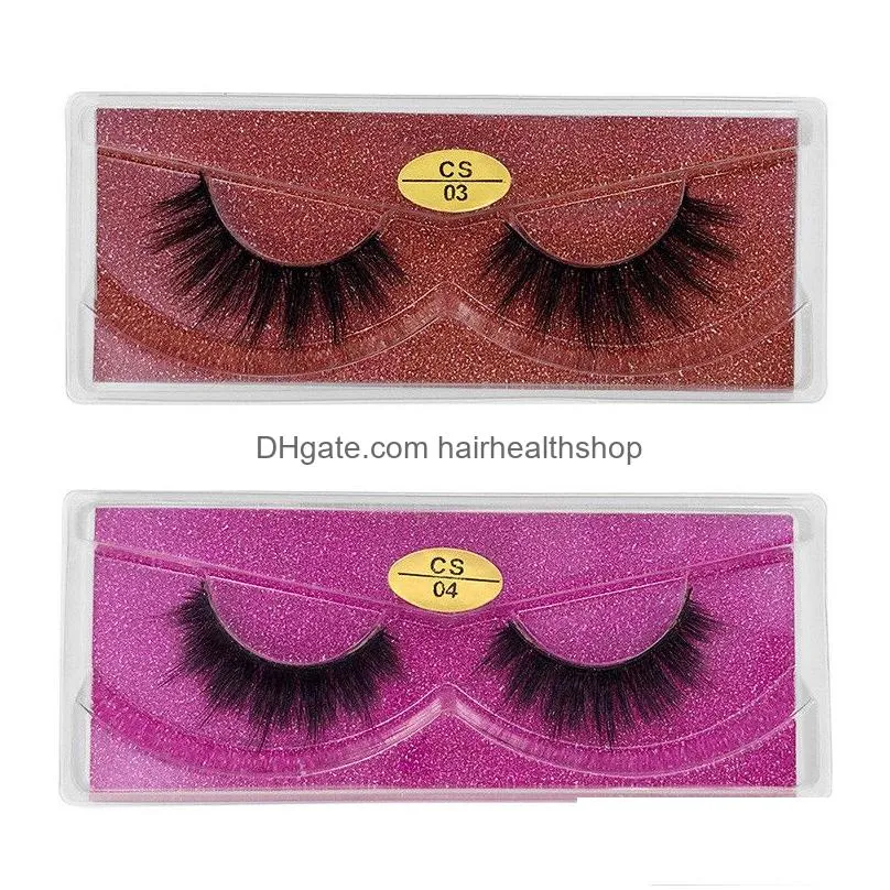 False Eyelashes 3D Mink Eyelashes False Lashes Natural Long Set Faux Cils Bk Makeup Different 20 Styles Drop Delivery Health Beauty Ma Dhi6J