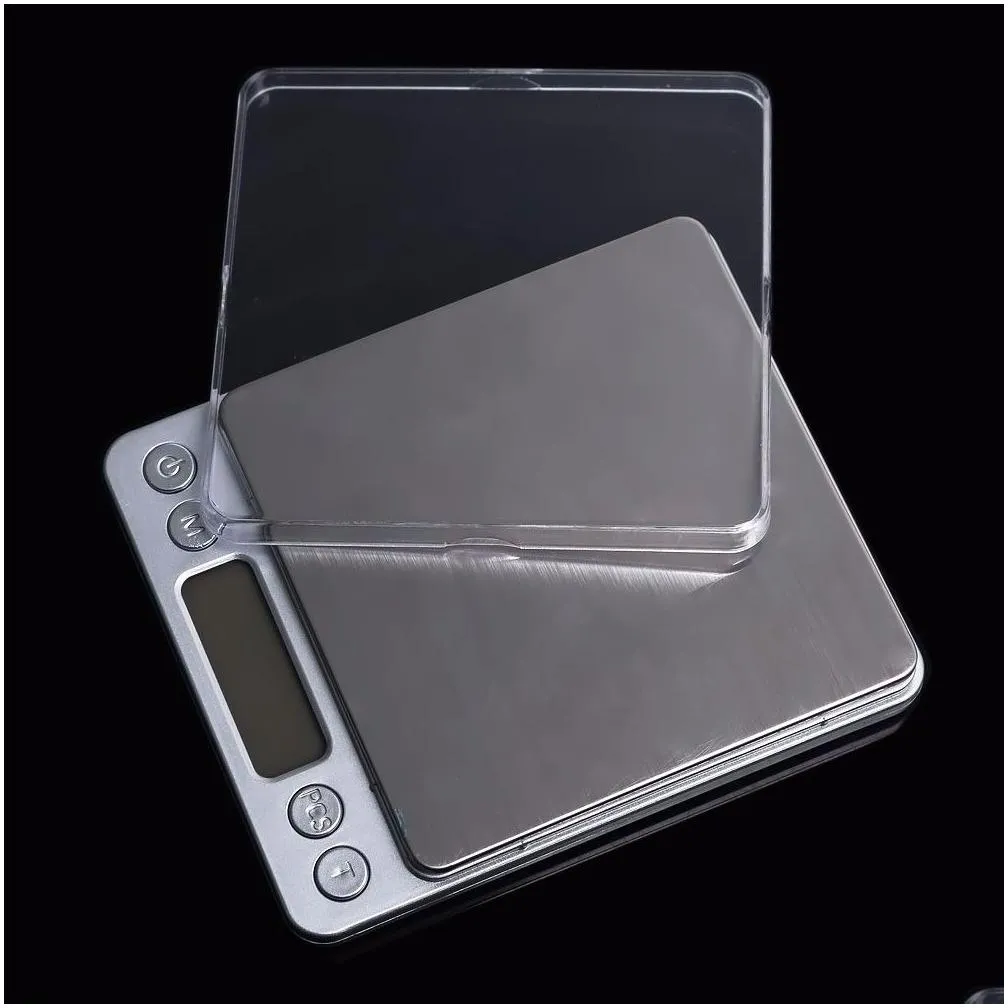 Weighing Scales Wholesale Portable Digital Jewelry Precision Pocket Scale Weighing Scales Mini Lcd Electronic Nce Weight 500G 0.01G 10 Dhgmm