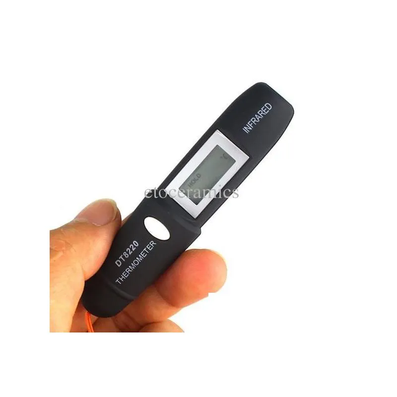 Temperature Instruments Wholesale Lcd Infrared Laser Temperature Pen Mini Non-Contact Ir Thermometer -50-220C Battery Included In Reta Dhxea