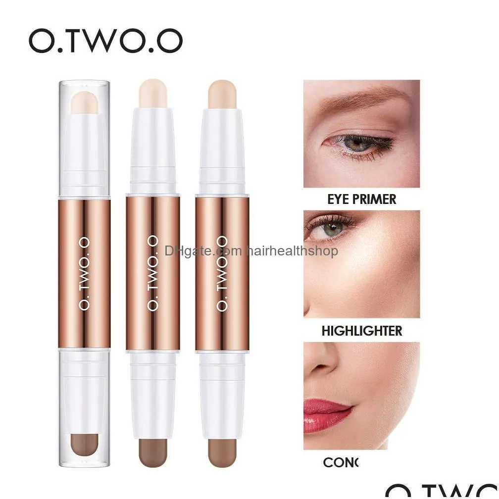 Concealer O.Two.O Contour Stick Double Head Concealer Pen Waterproof Matte Finish Highlighters Shadow Contouring Pencil Cosmetics For Dhrfu