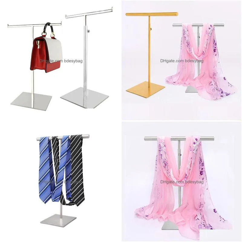 wire drawing stainless steel scarf display rack wraps shawl necktie purse handbag display stand holder rack wholesale lx2134