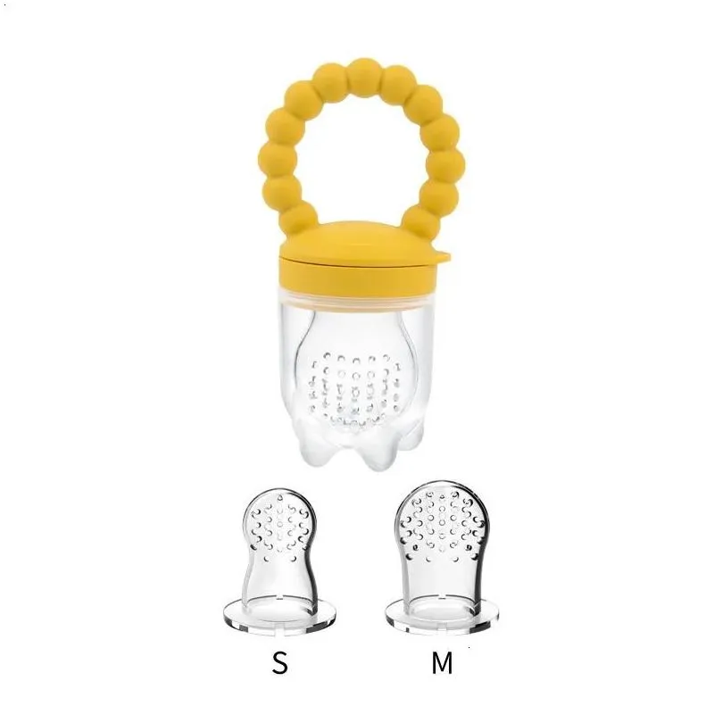 Pacifier Holders Clips Baby Fruit Feeder Silicone Mesh Bag Food grade and Vegetable Nursing Toddler Teething Toys 231109