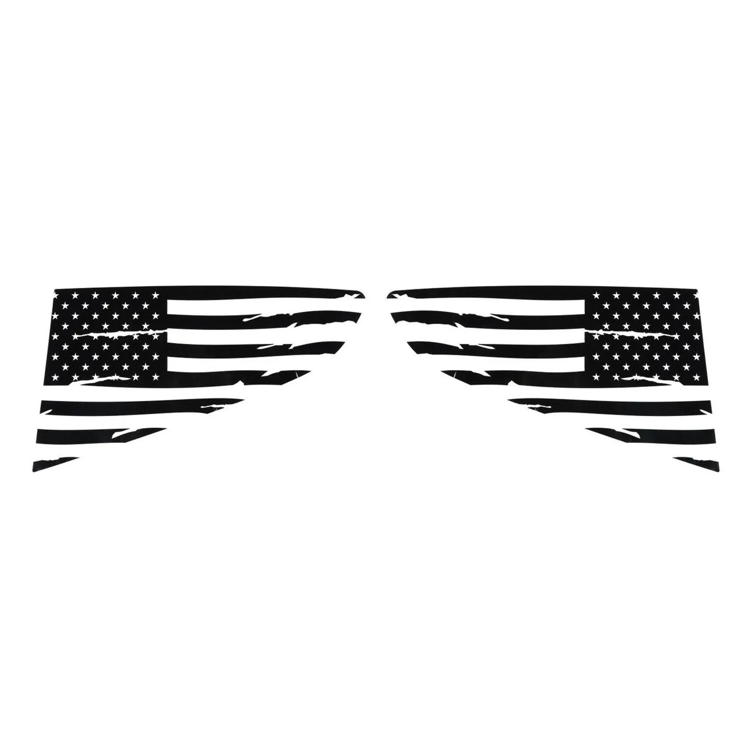 Car Stickers Car Rear Quarter Window Decoration Stickers For Ford Mustang - American Flag Drop Delivery Automobiles Motorcycles Exteri Dhces