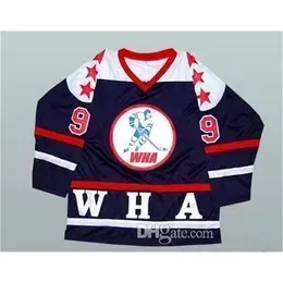High quality Custom Men Youth Women Tage #9 Boriz Bobby Hull Wha All Star Hockey Jersey Size S-5xl or Custom Any Name or Number