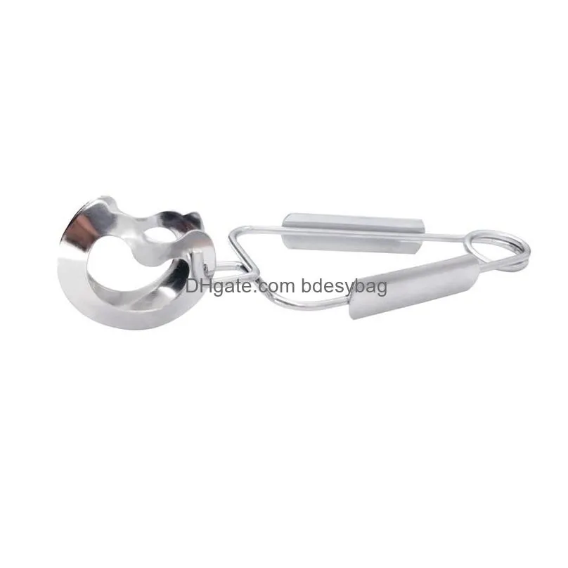 snail pot beef food clip stainless steel snail tongs spring seafood tong food serving clamp kitchen utensil wholesale lx5194