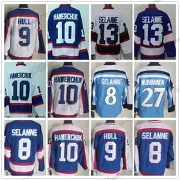 1974-1999 CCM Retro College Hockey Jerseys 8 Teemu Selanne 13 Teemu Selanne 10 Dale Hawerchuk 9 Bobby Hull 11 Koivu 27 Teppo Numminen Vintage Embroidery Jersey