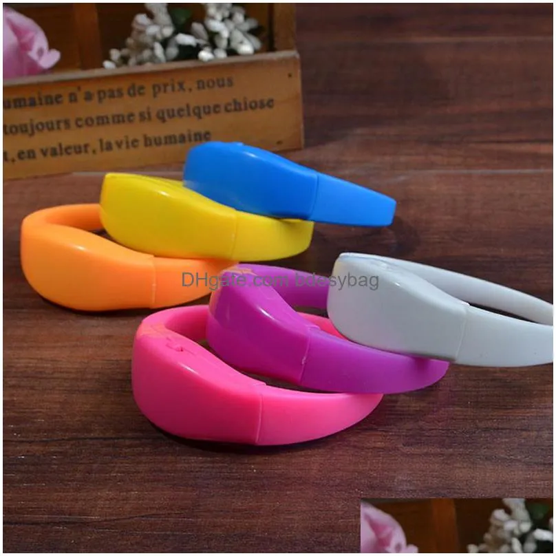 solid color voice control led bracelet sound activated glow bracelet for party clubs concerts dancing cheers lx0754