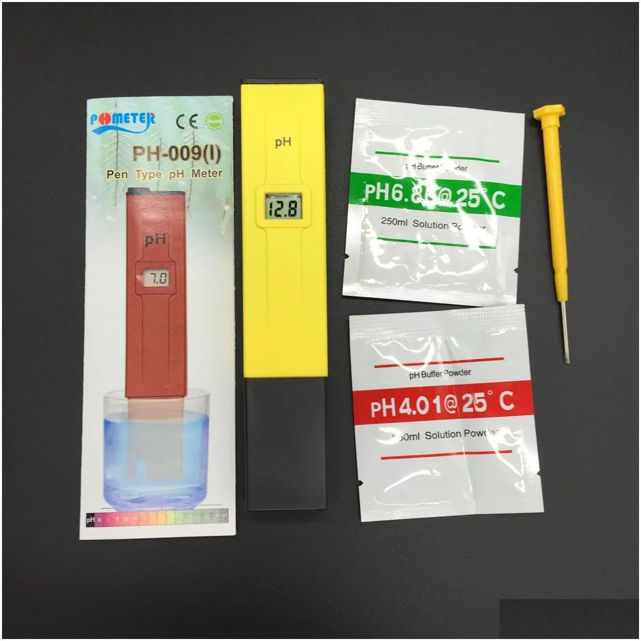 Ph Meters Wholesale Digital Ph Meter Pen Type Ph-009 0.014.0 Matic Calibration Temperature Act High Precision Mini Tester For Aquarium Dhdbz