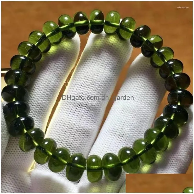 pendant necklaces natural moldavite green aerolites czech crystal stone raw grinding 9mm bead meteorite bracelet