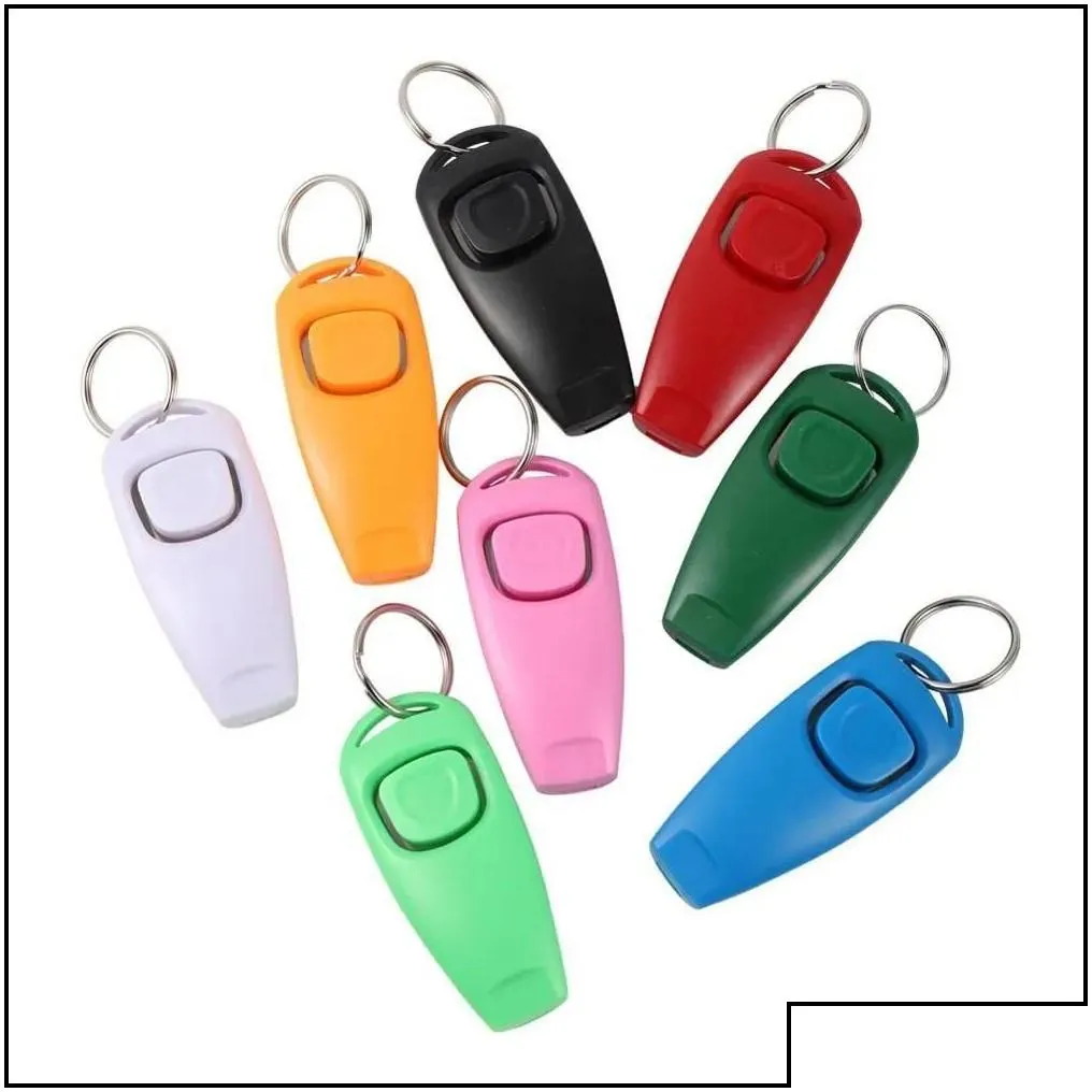 Dog Training & Obedience Dog Training Obedience Pet Whistle And Clicker Puppy Stop Barking Aid Tool Portable Trainer Pro Homeindustry Dhb5B