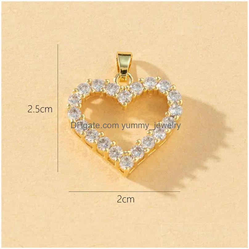 Charms Voleaf Diy White Stone Heart Charms Pendant Small Rainbow Supply For Handmade Jewelry Making Accessories Vjc104 Drop Delivery J Dhvsd