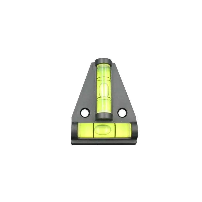 Level Measuring Instruments Wholesale T Type Bubble Spirit Level Triangar Plastic Mini Accessories Color Red Black Orange 58X44X1M Dro Dhcjv