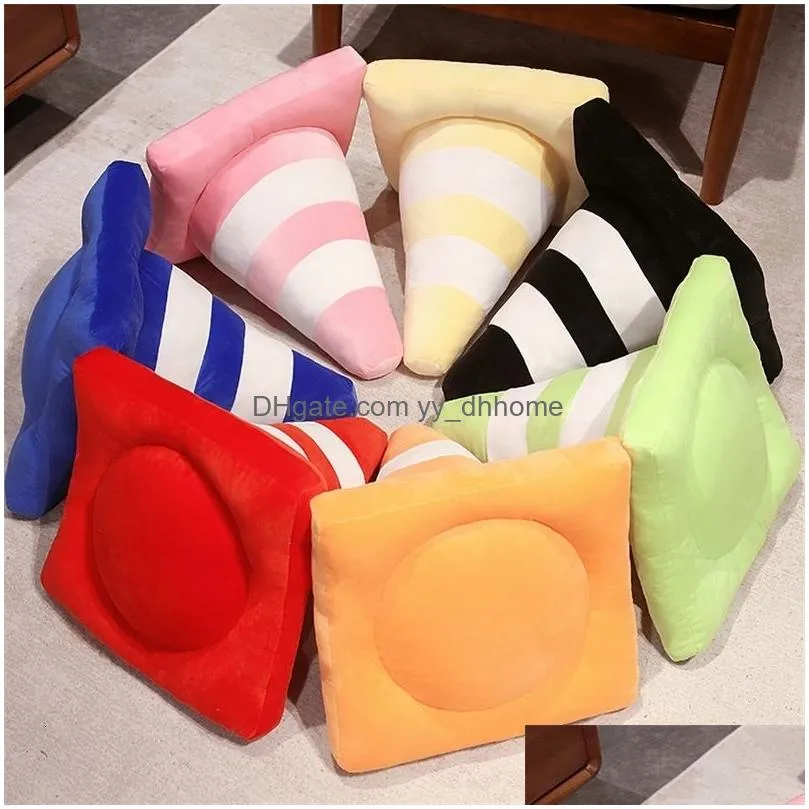 cushion decorative pillow simulation traffic cone plush creative stuffed toy construction cone sign cushion doll kids boys road game gift