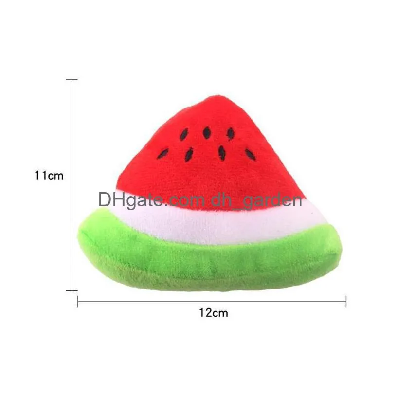  plush pet toys lovely watermelon shape pet dog cat plush sound toys high quality resistance to bite