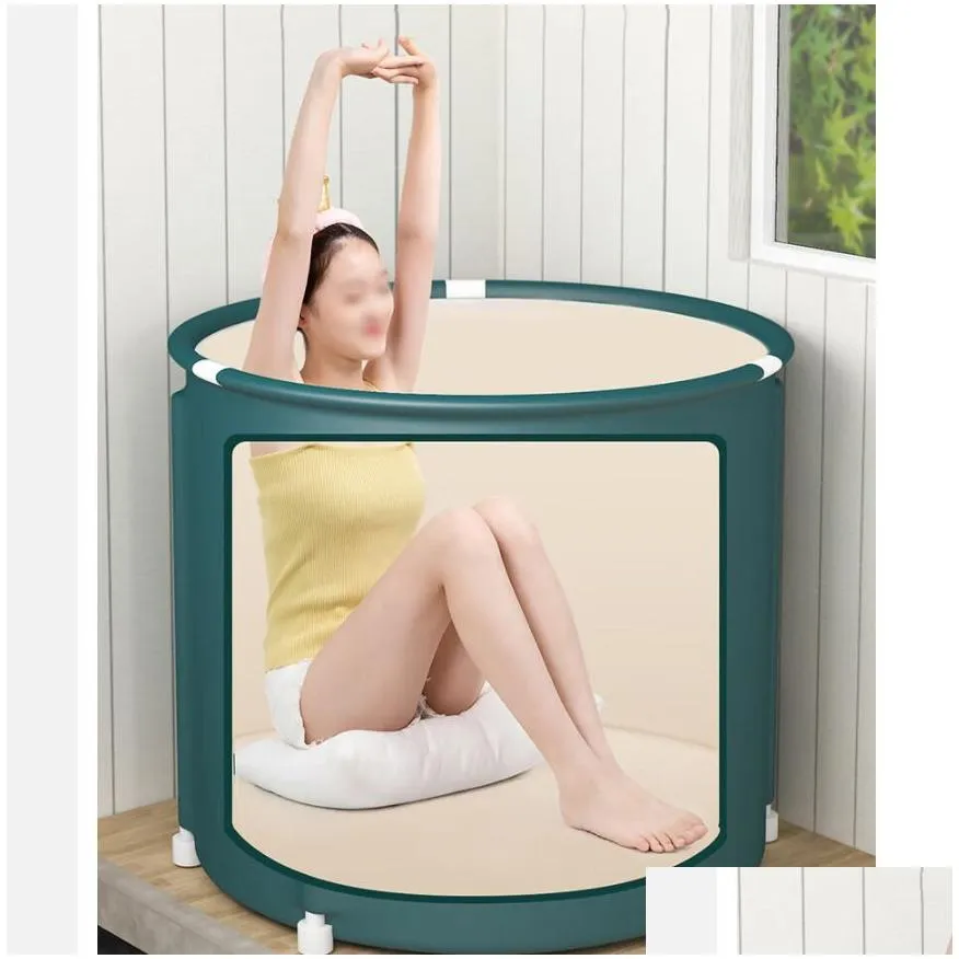 Other Bath & Toilet Supplies Other Bath Toilet Supplies Portable Collapsible Bucket Bathtub Large Capacity Bathroom Ice Winter Shower Dhakv