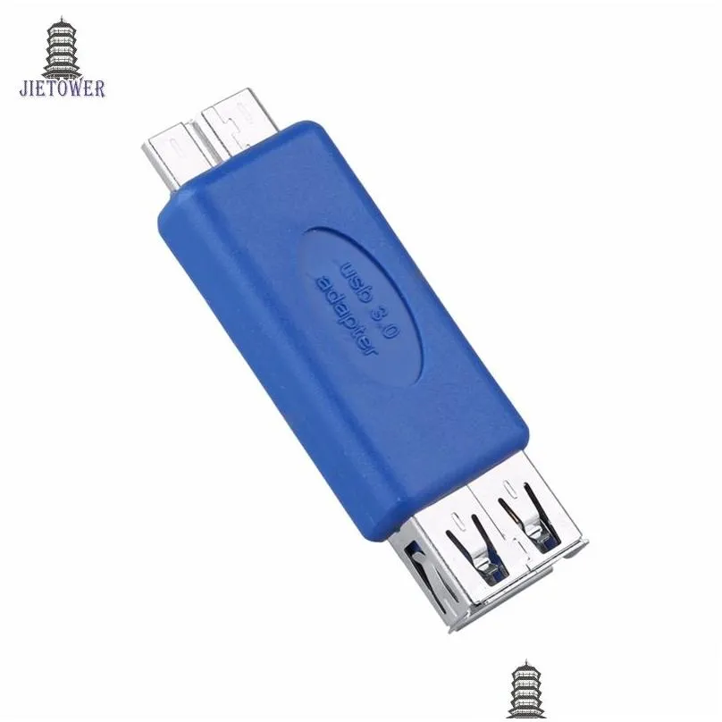 300pcs/lot High-speed Standard USB 3.0 Type A Female to Micro B Male Connector Converter Adapter note3 OTG