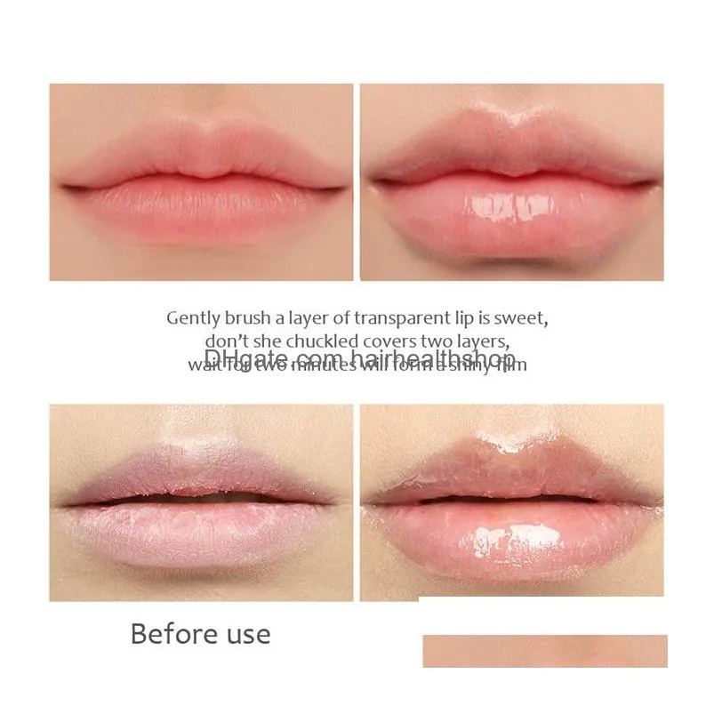 Lip Gloss Lip Maximizer Lipgloss Moisturizing Enhancement Gloss Tint Increase Elasticity Repairing Brighten Oil Care 6Pcs Drop Deliver Dhbec