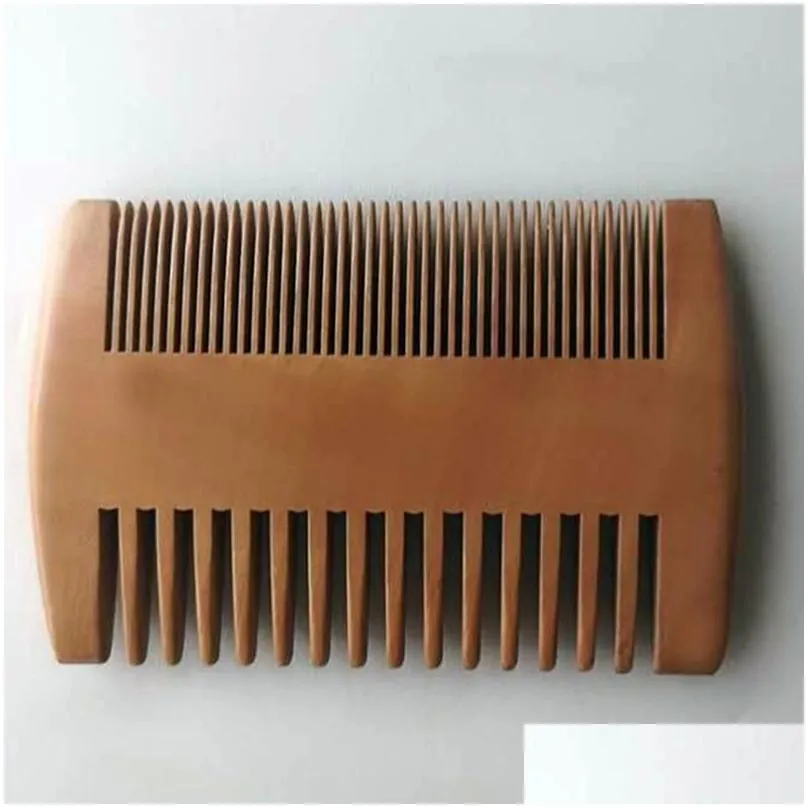 Tooth Dual Sided Wood Combs Wooden Hair Comb Double Sides Beard Comb for