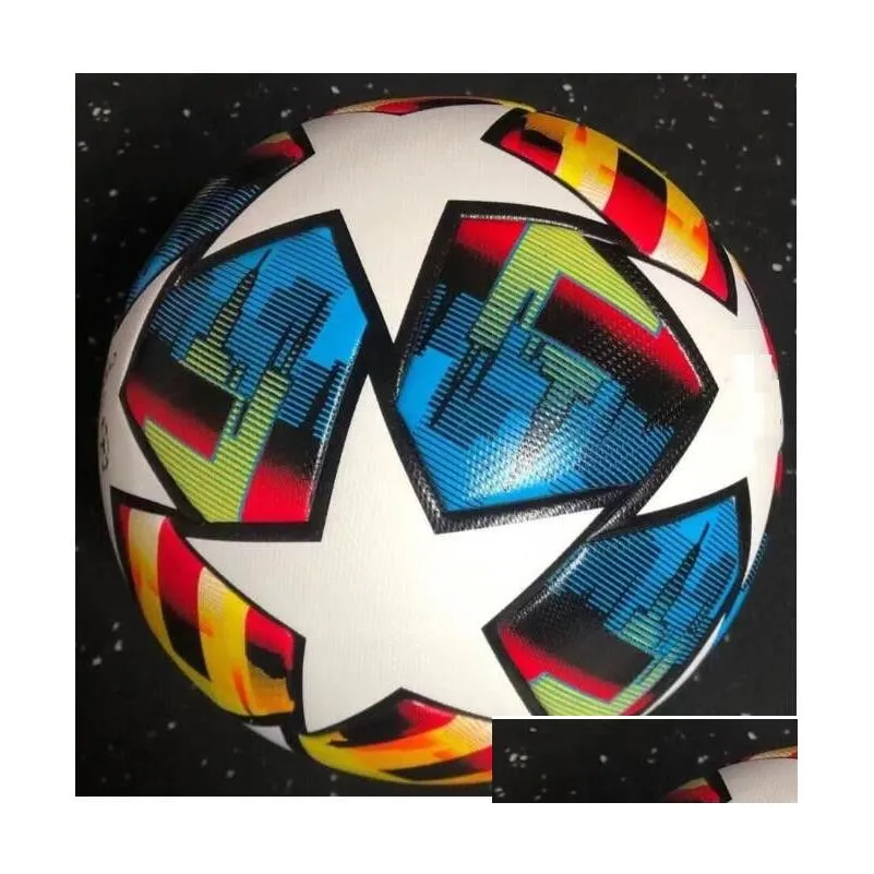 2023 2024 Top quality European champion Soccer ball 23 24 League Final KYIV PU size 5 balls granules slip-resistant football