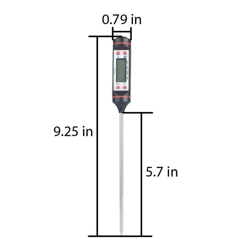 Household Thermometers Digital Bbq Thermometer Cooking Food Probe Meat Kitchen Instant Temperature Read Fast Shipment Drop Delivery Ho Dhupn