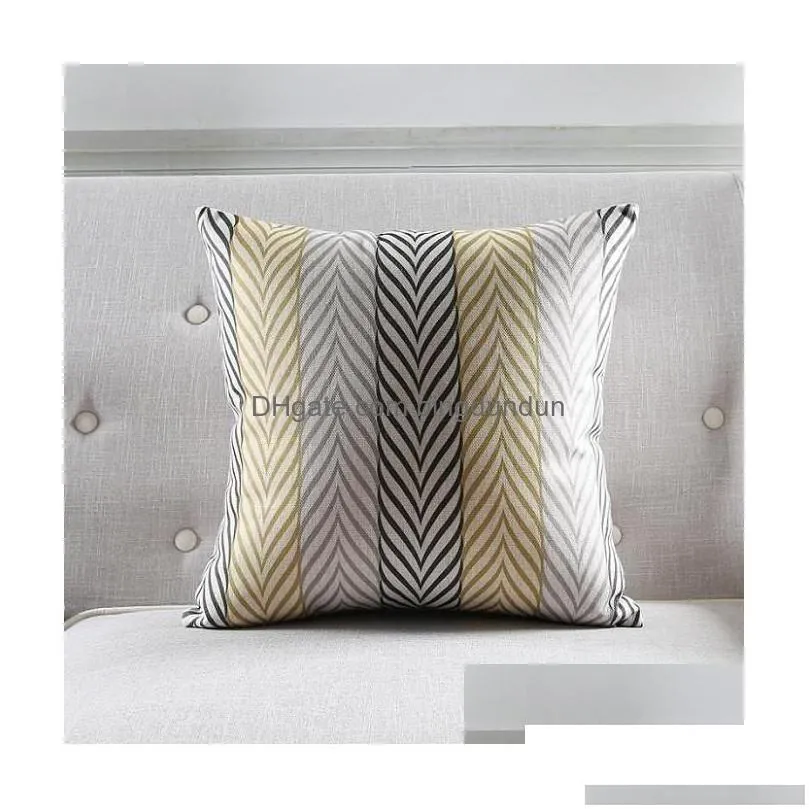 Cushion/Decorative Pillow Cushion/Decorative Pillow Scandinavian Style Cushion Er Home Decor Geometric Decorative Ers Zebra Throw Pill Dhfcq