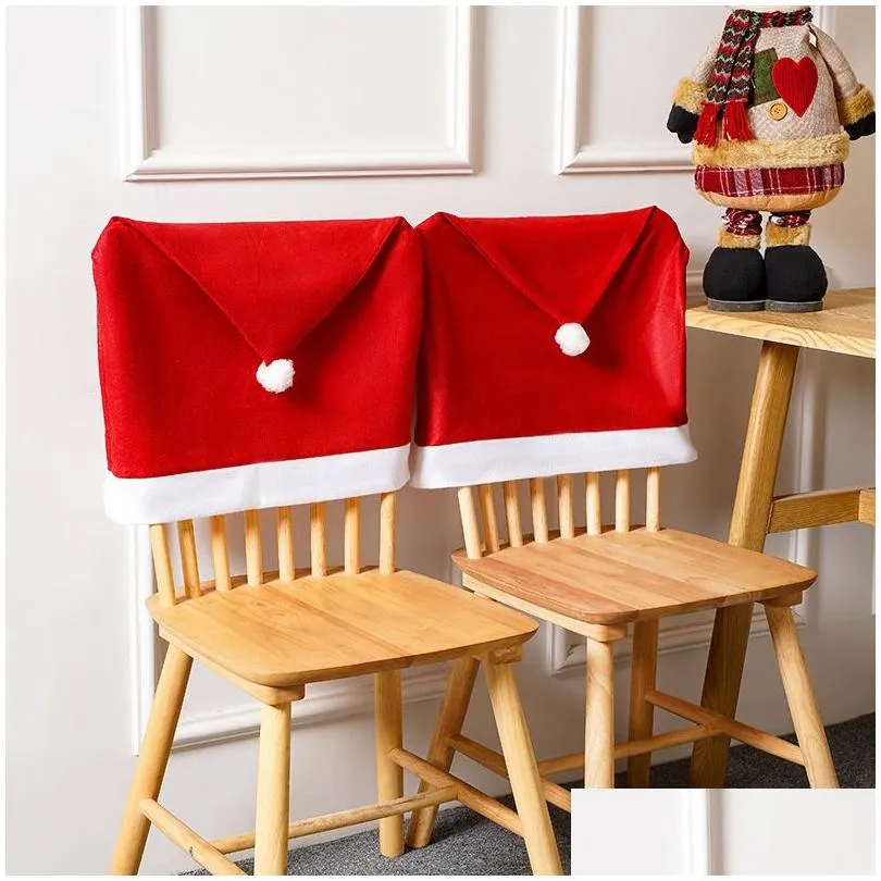 Christmas Decorations Red Chair Er For Christmas Drop Delivery Home Garden Festive Party Supplies Dhcoo